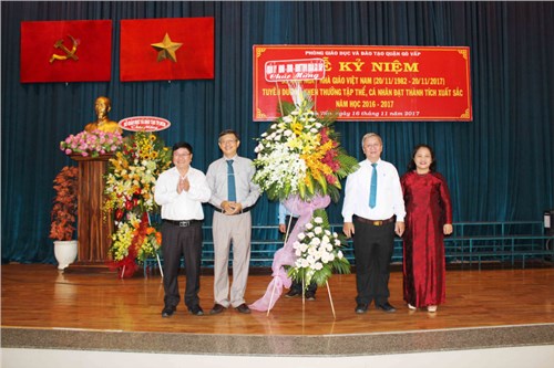 Lễ kỷ niệm trọng thể 35 năm ngày nhà giáo việt nam 20.11 (1982 - 2017) 